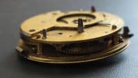 Pocket Watch Movement Unbrabded chain fusee no balance for parts