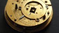 Pocket Watch Movement Unbrabded chain fusee no balance for parts