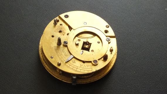 Pocket Watch Movement Unbrabded chain fusee no balance for parts