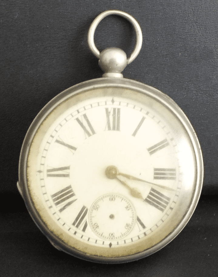 Pocket Watch open face Steel Case Running for project