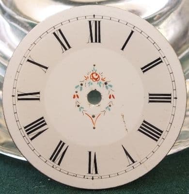 Porcelain 2 tone hand painted dial floral pattern 35.7 mm