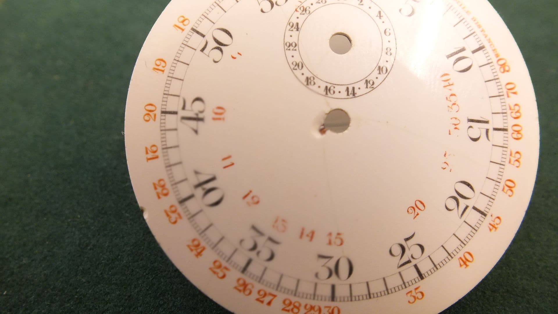 Porcelain Stop watch Dial Lovely