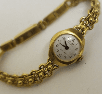 RONET 19 Jewel ladies gold plated cocktail watch