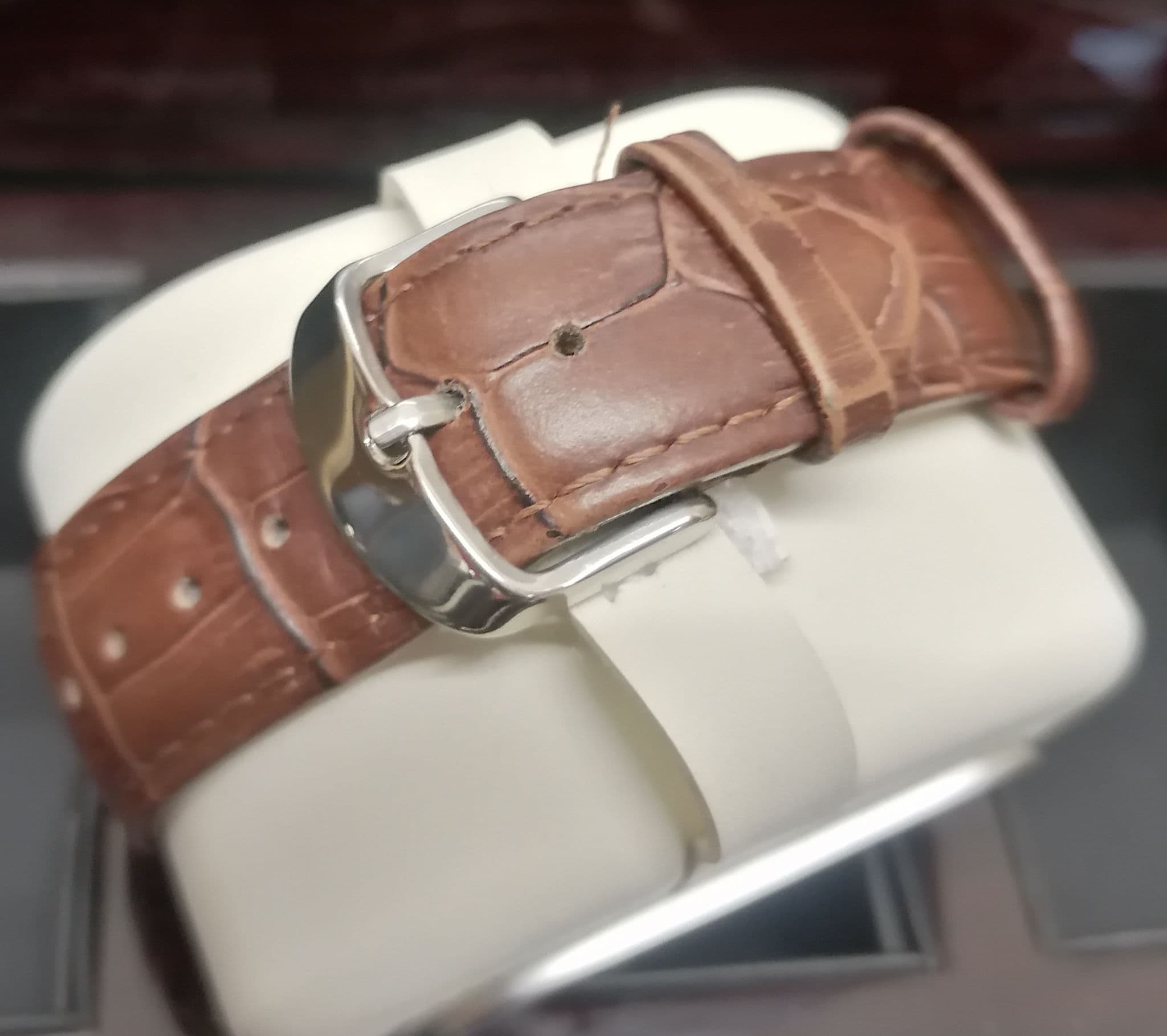 Rotary Men s Chronograph Brown Leather Strap Watch