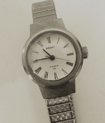 SEIKO Ladies 21 Jewel Model 1104-0220 running keeps time for project