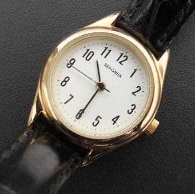 SEKONDA ladies quartz Gold effect dress watch