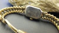 SELZA Gold plated cased ladies dress watch unusual strap for project
