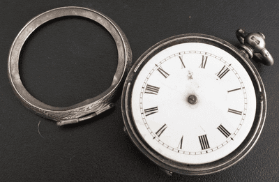 SIlver full hallmarked pocket watch for parts