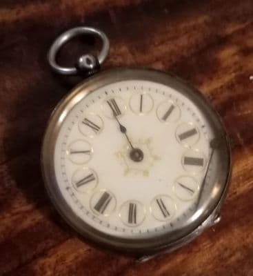 Solid 935 silver pocket watch for project