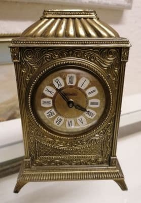 Splendex 1960s manual winding carriage clock