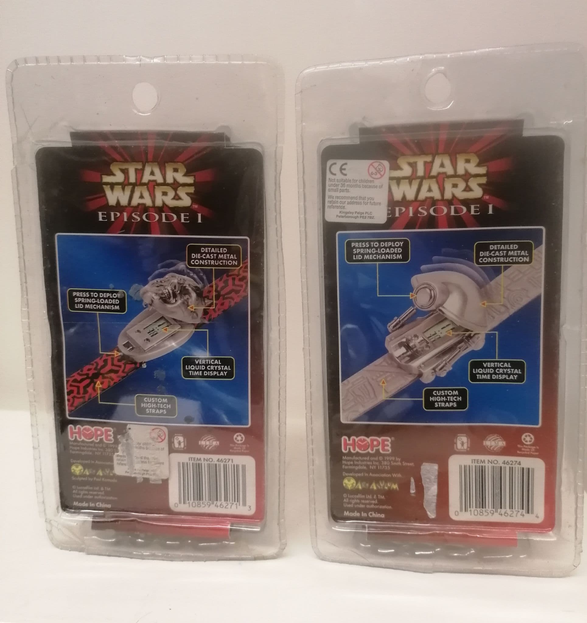 Star wars Episode 1 die cast watches