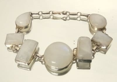 Stunning Hand Made 925 precious stoned bracelet