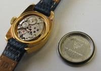 TISSOT ladies Seastar gold plated case runs but needs repair for Project
