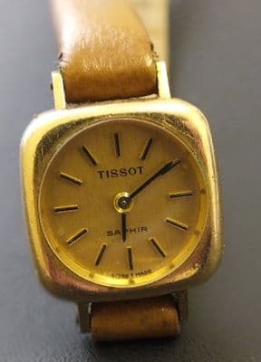 Tissot Saphir Ladies gold plated dress watch for project or Parts