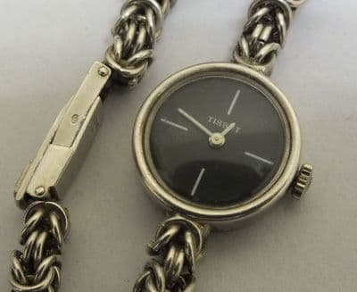 TISSOT Solid Silver Manuel wind Stunning Watch