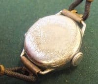 Vintage CARBEL Hinged nickle chrome cased ladies watch great project or for part