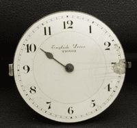 W J Story English Lever No:250602 movement with dial