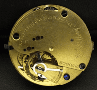 W J Story English Lever No:250602 movement with dial