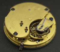 W J Story English Lever No:250602 movement with dial