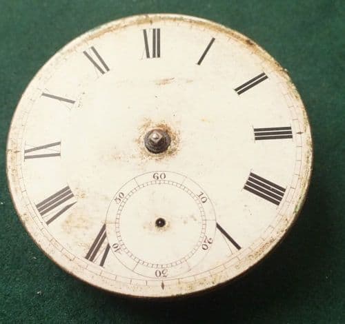 Waltham Mass 1888 Movement with dial none running for parts
