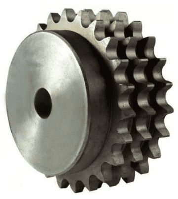 3DR13 Duplex Sprocket, Pilot Bore