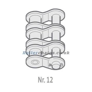 40B-3-NO12 Chain Half Link, 2-1/2" Pitch BS, Triplex