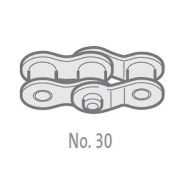 GY10B-1-NO30 Double Crank Link, 5/8" Pitch BS, Simplex