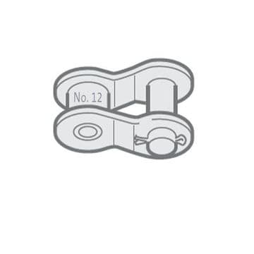 GY24B-1-NO12 Chain Half Link, 1-1/2" Pitch BS, Simplex