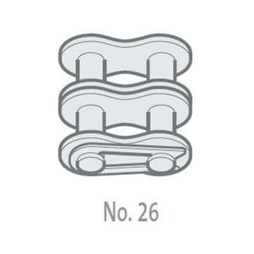 SD05B-2-NO26 Chain Connecting Link, 5/16" 8mm Pitch BS, Duplex