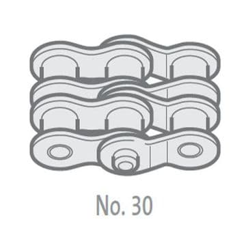 SD06B-2-NO30 Double Crank Link, 3/8" Pitch BS, Duplex