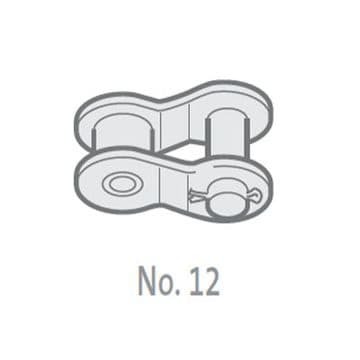 SD25-1-NO12 Chain Half Link, 1-1/4" Pitch ANSI, Simplex