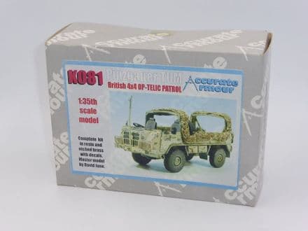 Accurate Armour Resin Kit K081 - Pinzgauer TUM British 4x4 OP-TELIC Patrol STILL SEALED