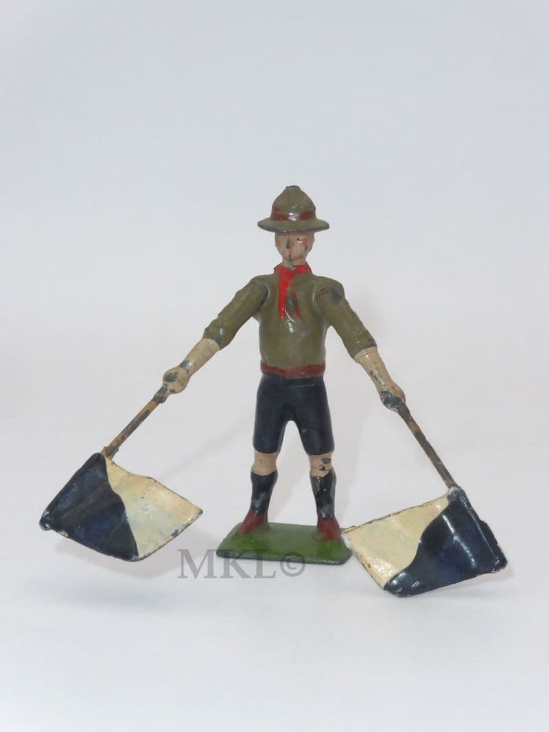 Britains Scout with 2 Signal Flags