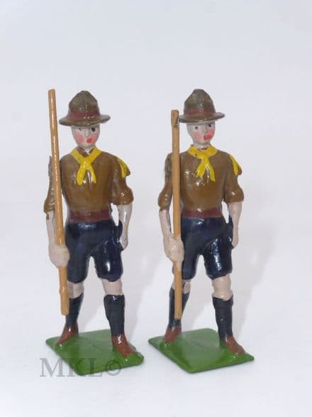 Britains Scouts in Yellow Neckerchiefs (Our Set C)