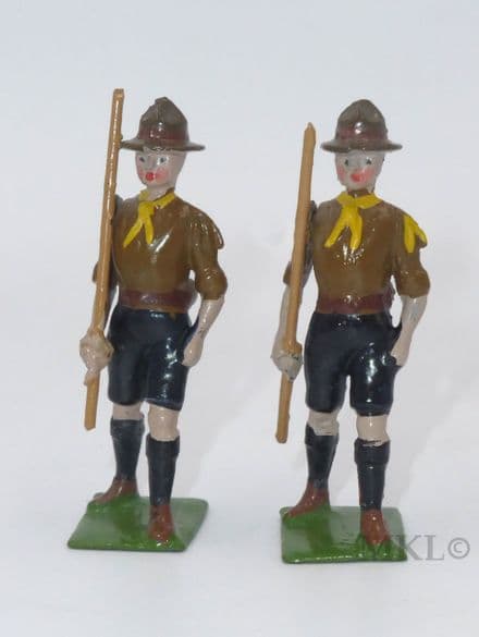 Britains Scouts in Yellow Neckerchiefs (Our Set D)