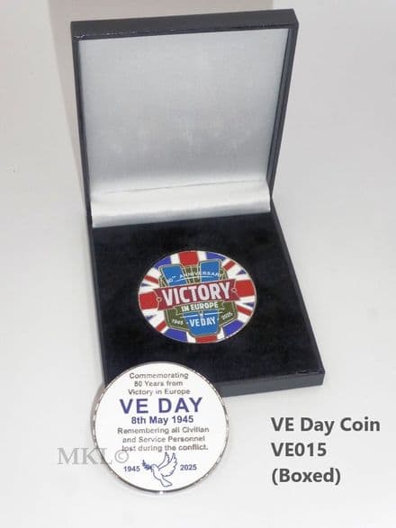 Coin - Celebrating VE DAY, 80 Years, 8th May 2025 BOXED (VE015)