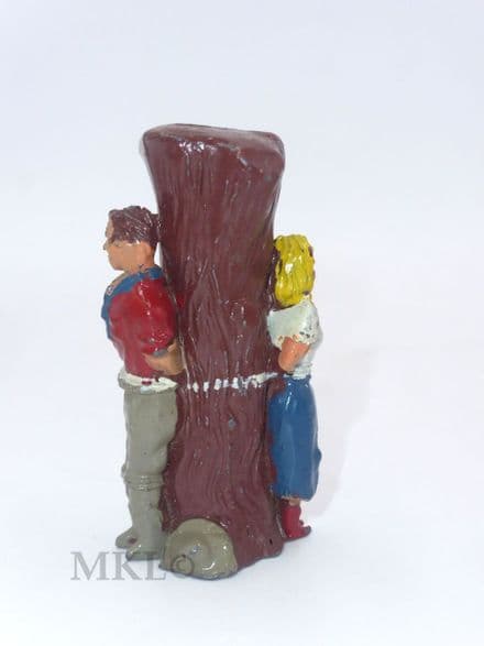 Crescent - Cowboy & Cowgirl Tied to a Tree