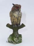 Elastolin - Owl on Perch (Vintage Composite Model)