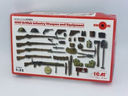 ICM Model 1-35th Kit 35683 - WWI British Infantry & Equipment