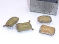 JoHillCo John Hill & Co Corn Bin with 4 Closed Flour Sacks