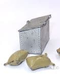 JoHillCo John Hill & Co Corn Bin with 4 Closed Flour Sacks