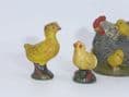 LINEOL - Chicken with Chicks (Vintage 1930's Composite Model)