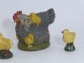 LINEOL - Chicken with Chicks (Vintage 1930's Composite Model)