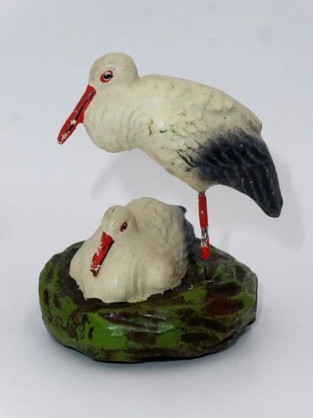 LINEOL - Pair of Storks (Vintage 1930's Composite Model)