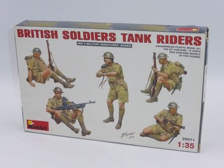 MiniArt 1/35th Plastic Kit No 35071 - WWII British Soldiers Tank Riders