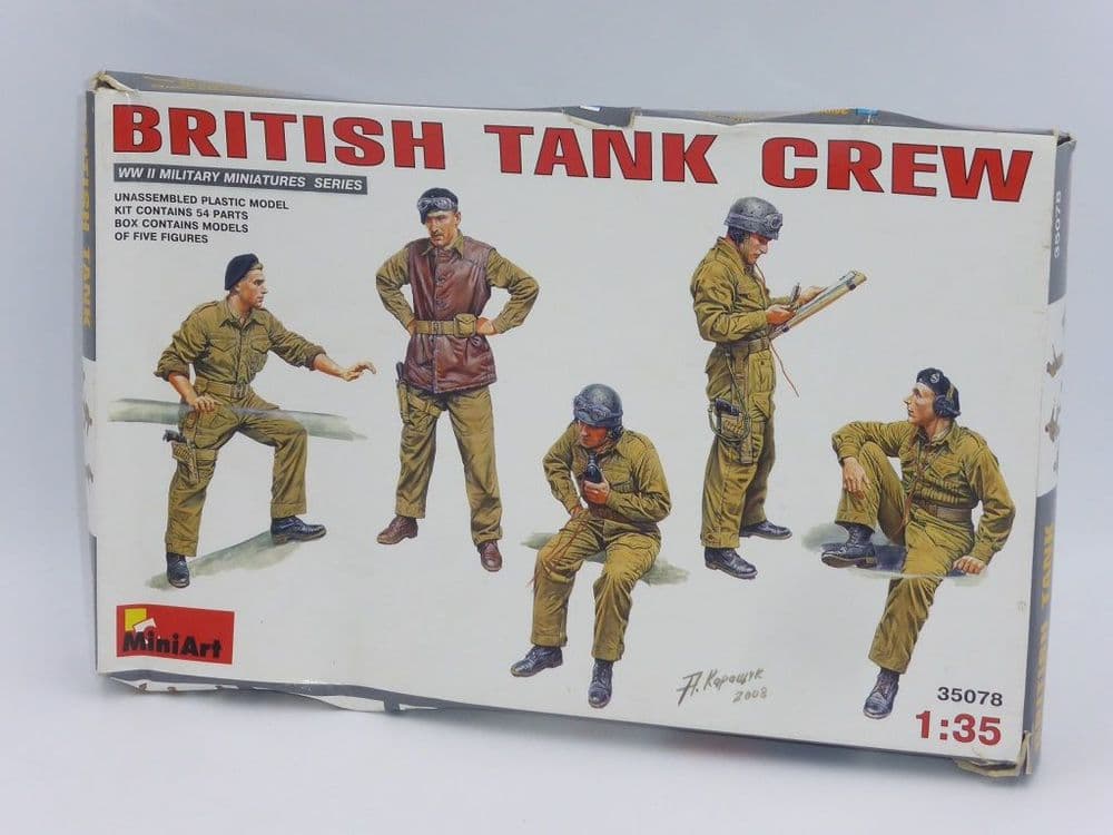 1/35 Scale Resin Model Kit – WWII US Tank Crew (6 Unpainted Unbuilt Figures) – XW56