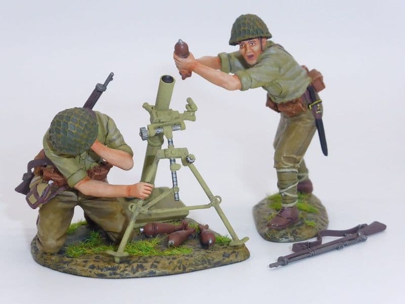 THOMAS GUNN RS059 - WWII Rising Sun - Japanese 80mm Mortar with Crew (Marked Box)