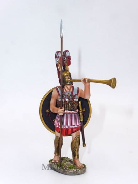 THOMAS GUNN SPA016E - Greek Spartan Tubicen Musician Rallies his Warrior Comrades