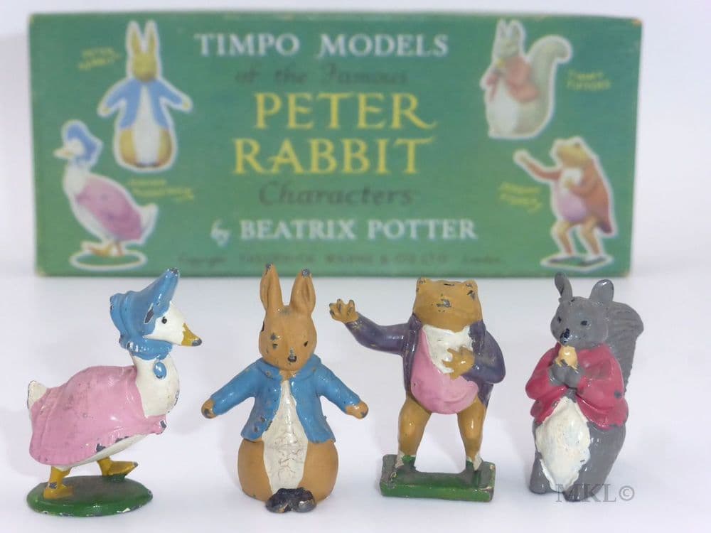 Timpo Models of the Famous Peter Rabbit Characters from 1954