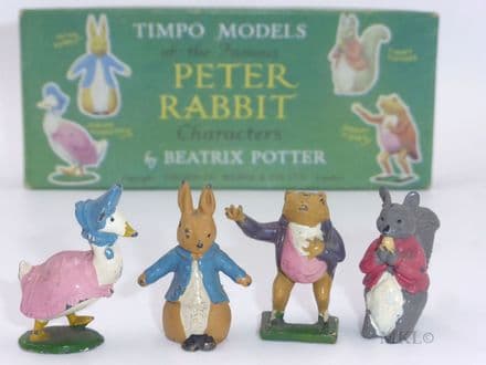 Timpo Models of the Famous Peter Rabbit Characters from 1954